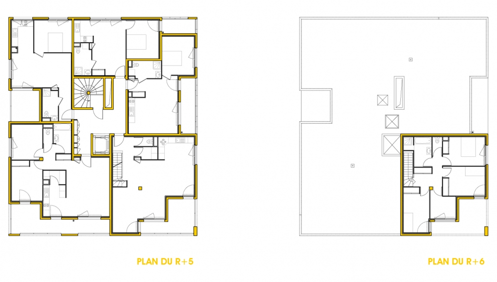 margerie & pasquet - Hérouville - plans de niveaux