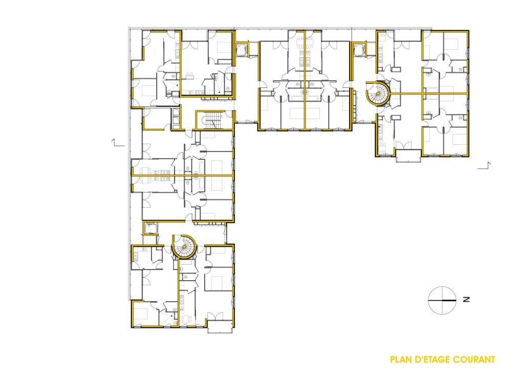 margerie & pasquet - Phénix Caen - plan de niveau