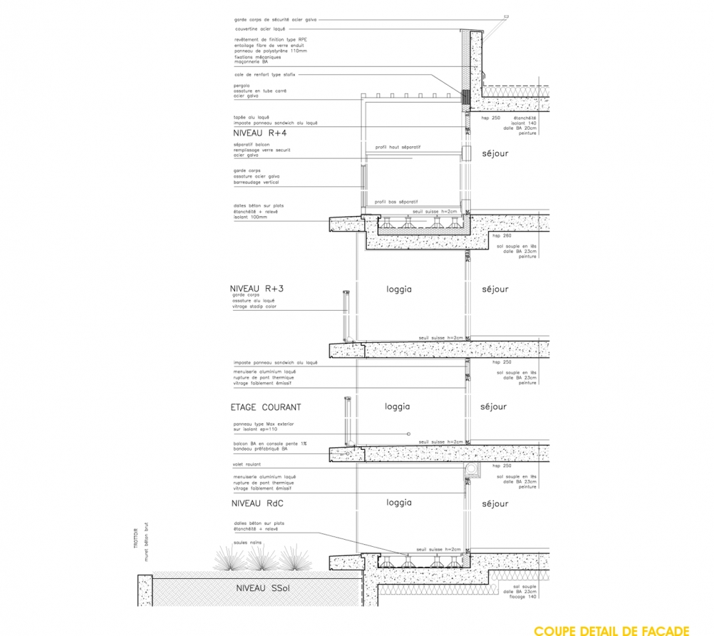 margerie & pasquet - Phénix Caen - coupe détail