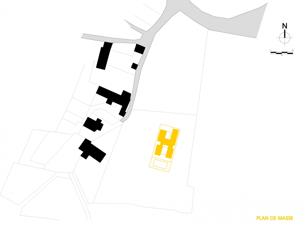 margerie & pasquet - Maison W - plan de masse