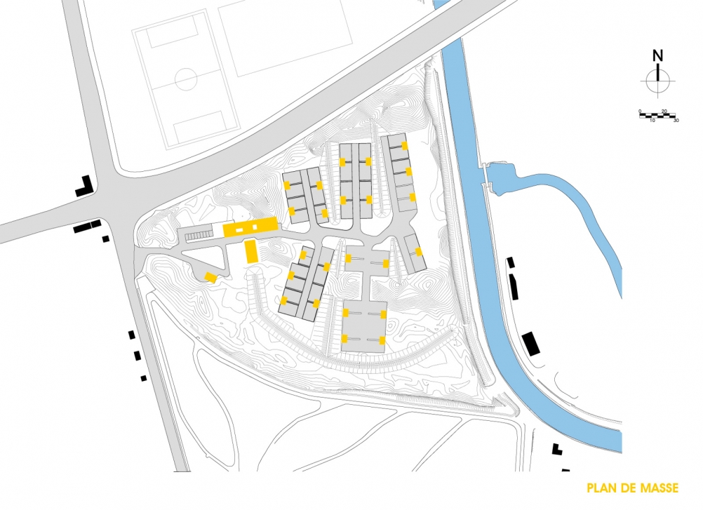 margerie & pasquet -  Plan de masse - Gros Malhon - Rennes