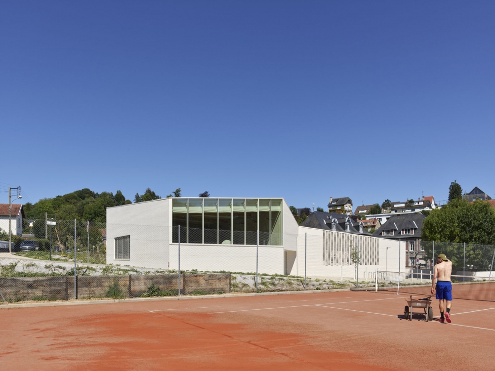 margerie & pasquet - vue depuis les terrains de tennis mitoyens